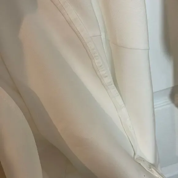 NONCHALANTLable Dafne Tie Front Dress Off White Women's Size S NWT